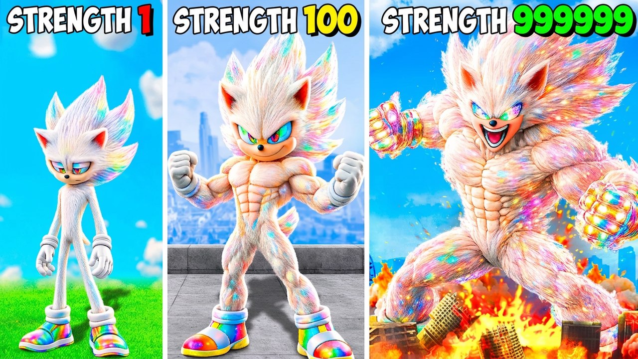 Turning HYPER SONIC Into the Strongest in GTA 5! (Sonic Movie Mod)