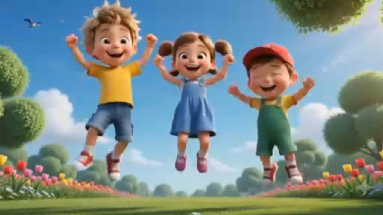 Touch Your Head & Touch Your Toes | 3D Kids Body Parts Exercise Song & Nursery Rhyme