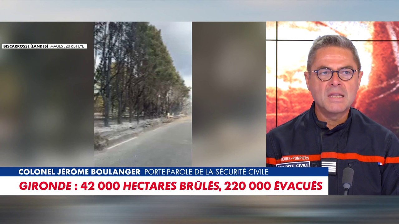 Incendies en France : «on est dans une année record», déplore le colonel Jérôme Boulanger