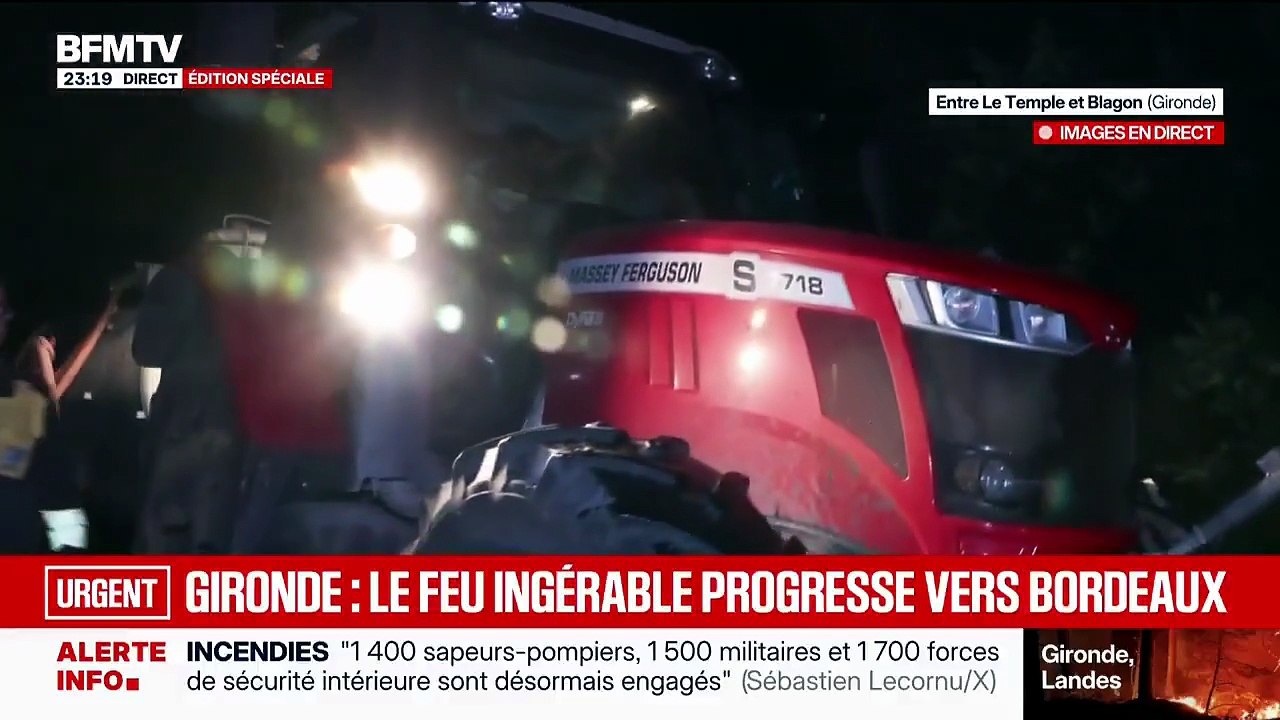 Incendie en Gironde : De violentes reprises de feu ont été observées cette nuit