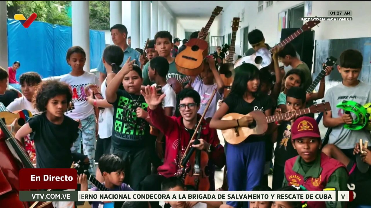 Orquesta Científica brinda alegrías a las personas afectadas por el doblete sísmico