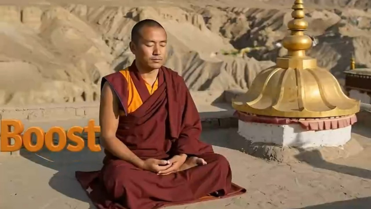 Meditating Monk