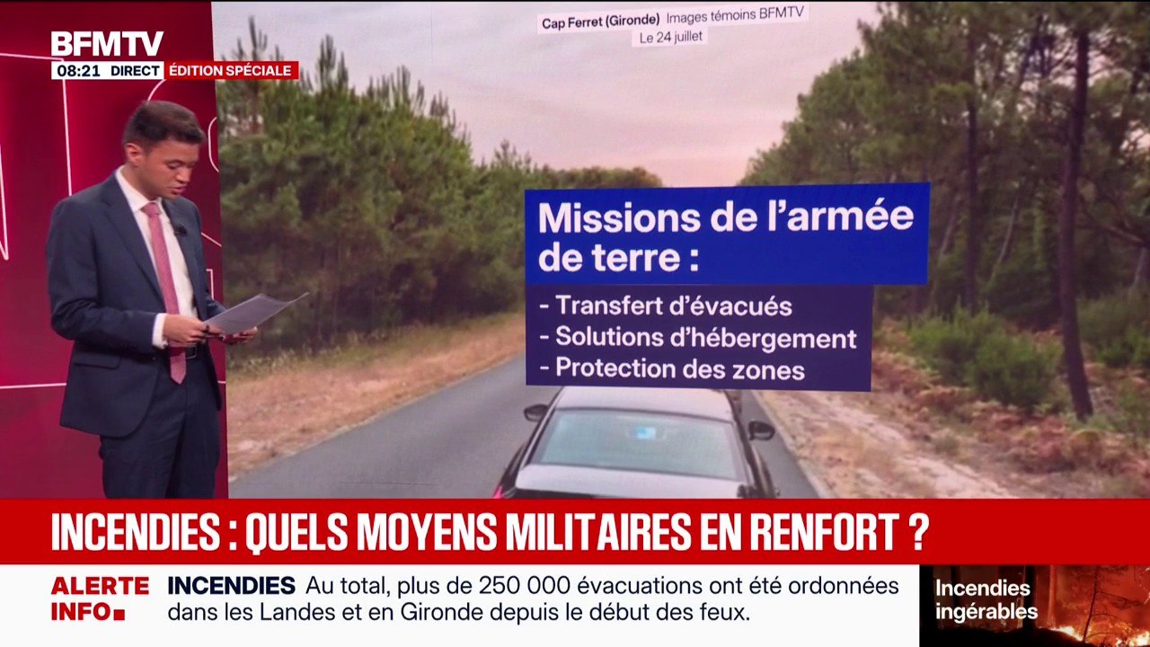 Incendies: quels sont les moyens militaires déployés en renfort ?