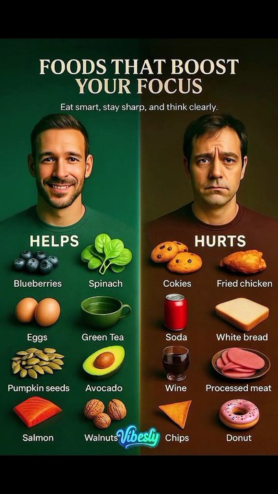 10 Foods That Boost Brain Power 🧠🥑🐟✨