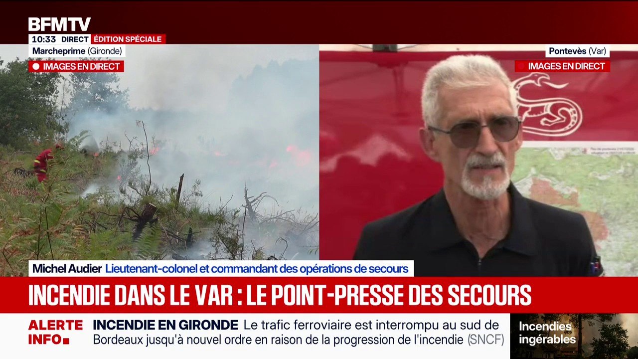 Incendie dans le Var: "La situation est stabilisée", indique le commandant des opérations de secours
