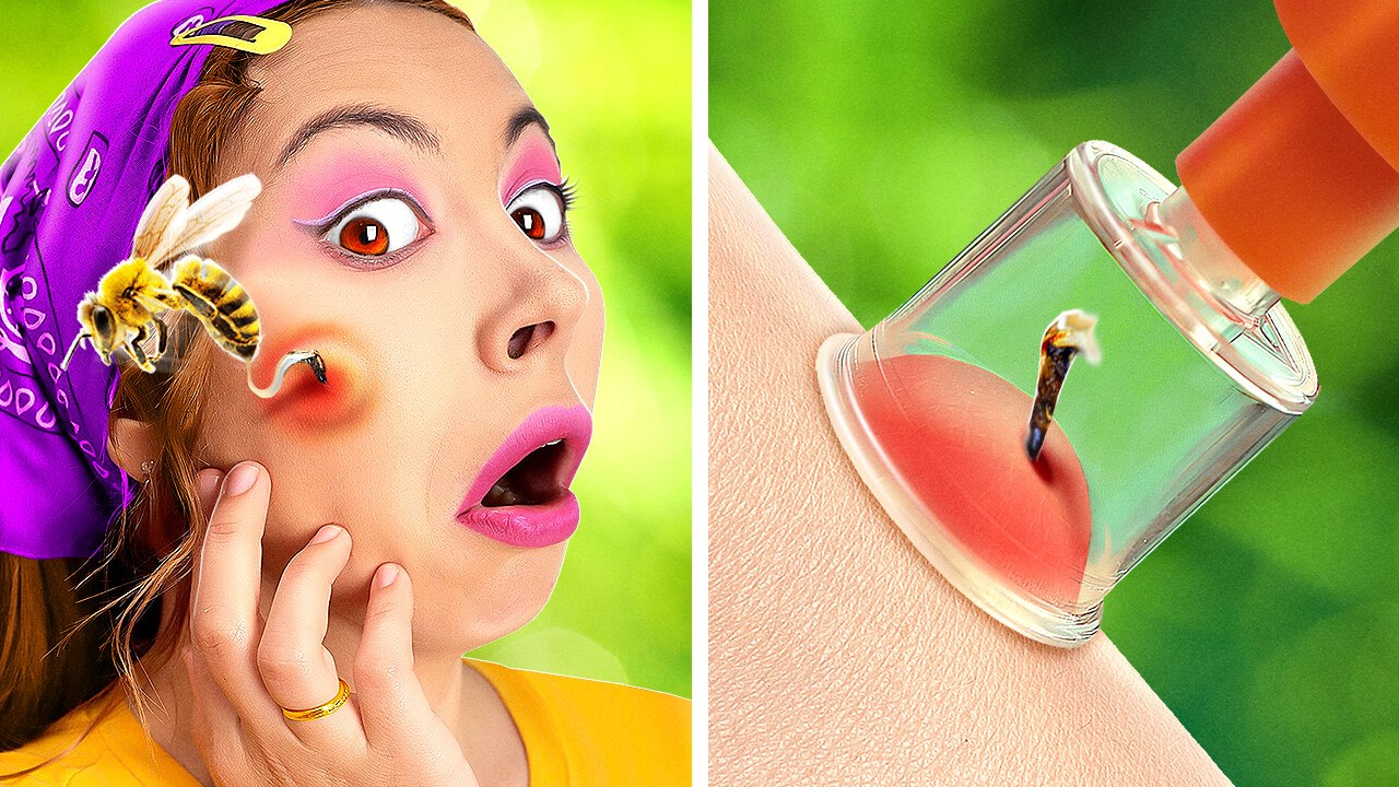 Amazing GADGETS and HACKS for Camping *24-hour Outdoors Survival Challenge*