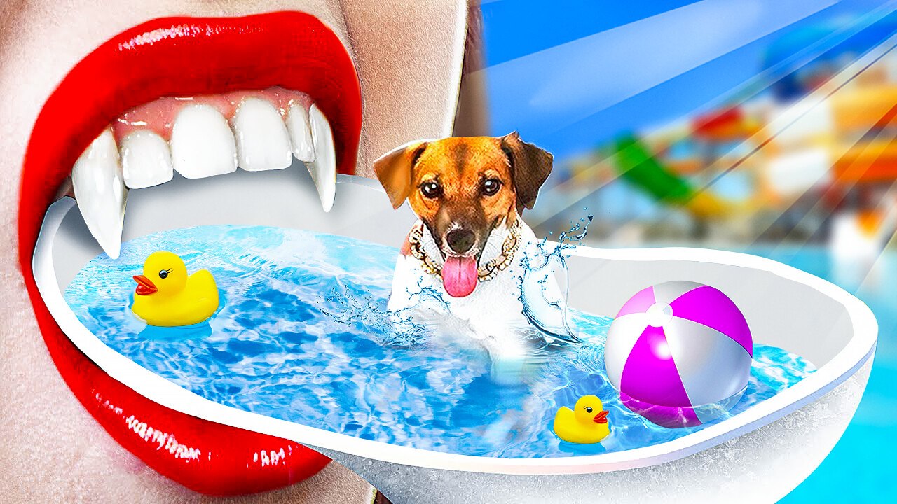 Poor Dog Becoming a Vampire🧛‍♂️ *How to Become a Vampire Extreme Makeover*