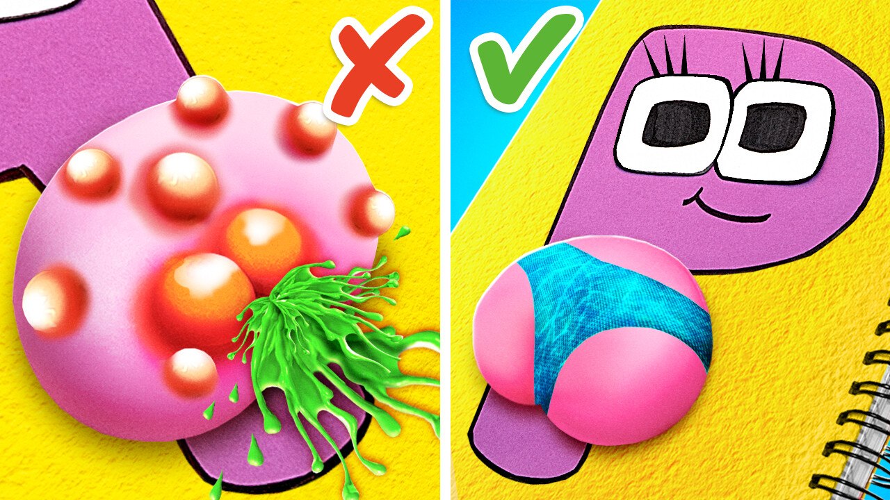 Extreme MAKEOVER for Alphabet Lore *From Nerd to Popular P*