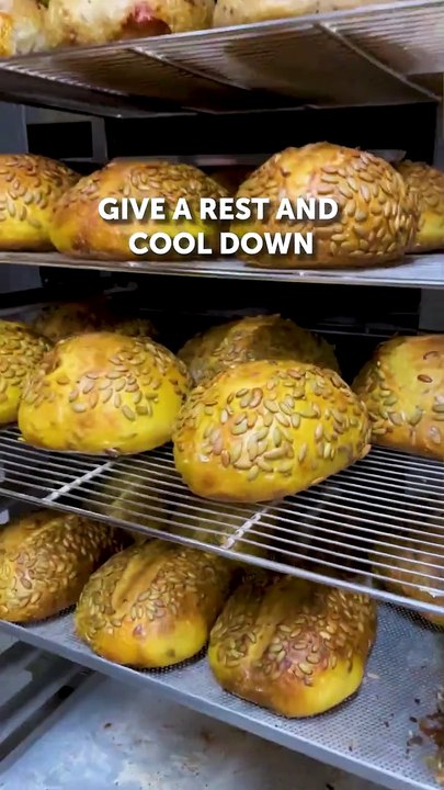 How yummy gluten free breads are cooked 🥖