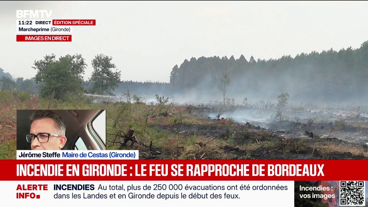 Gironde: "Les incendies sont aux portes de la commune", indique le maire de Cestas