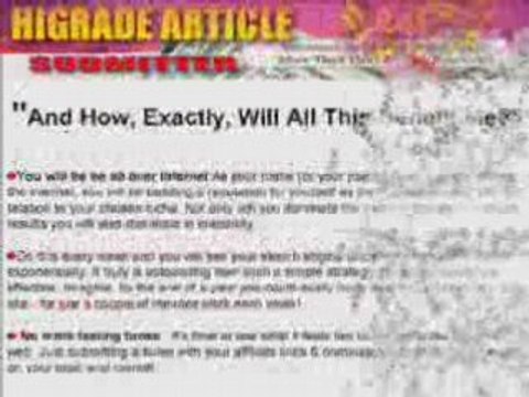 AUTOMATIC ARTICLE SUBMITTER SOFTWARE - INSTANT TRAFFIC ...