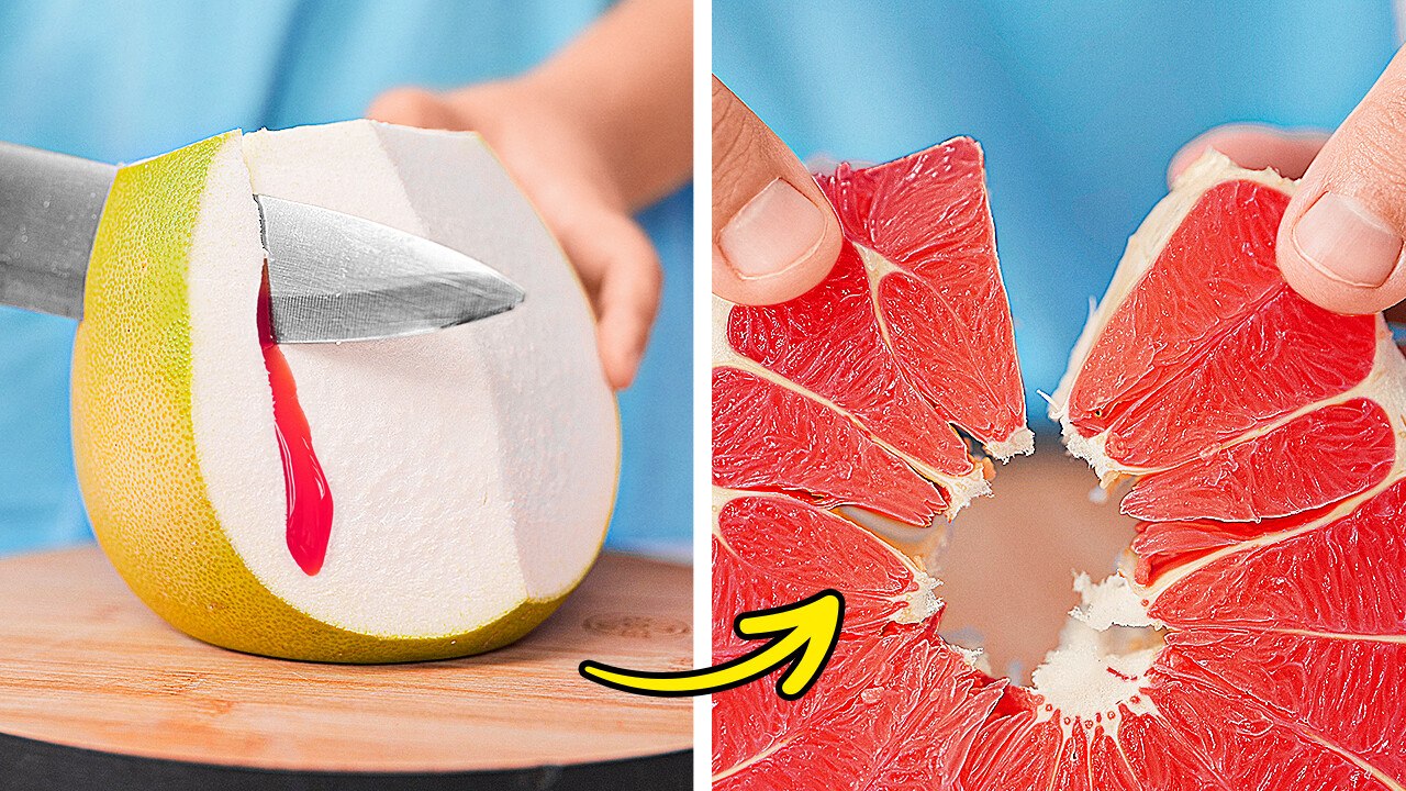 Comment éplucher des fruits et légumes en quelques secondes🥦🍍🍅