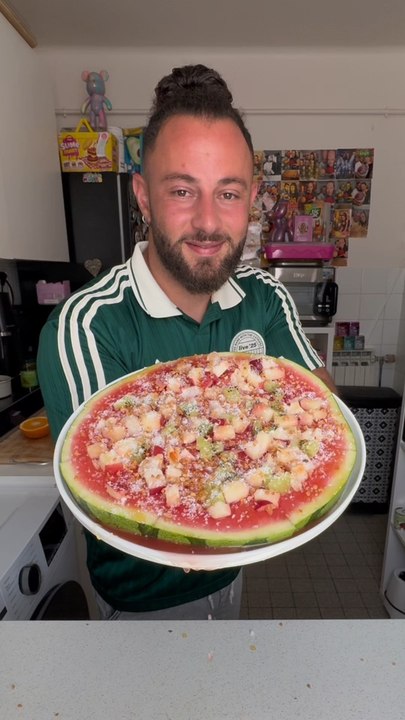 Pastèque 🍉 Façon Pizza 🍕! J’adore !