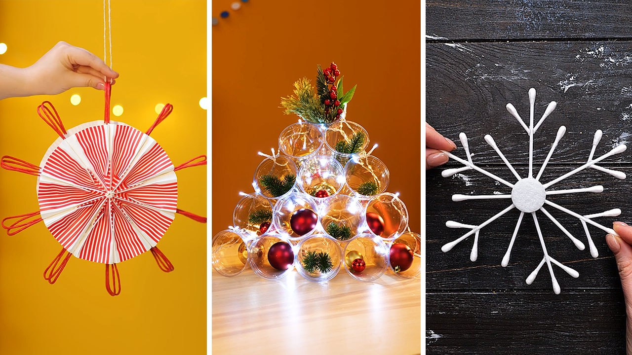 How to make Christmas decorations ❄️ | Home Decor with simple materials
