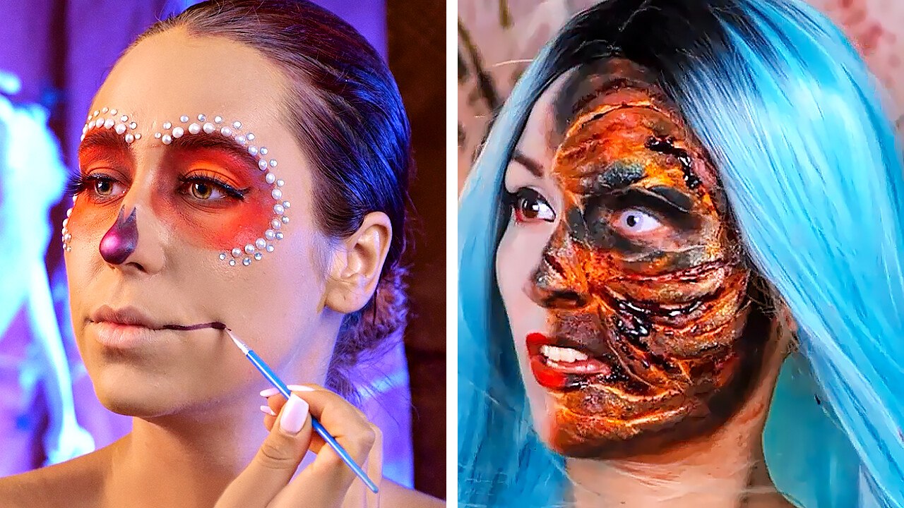Creepy Halloween makeup and craft ideas 👻