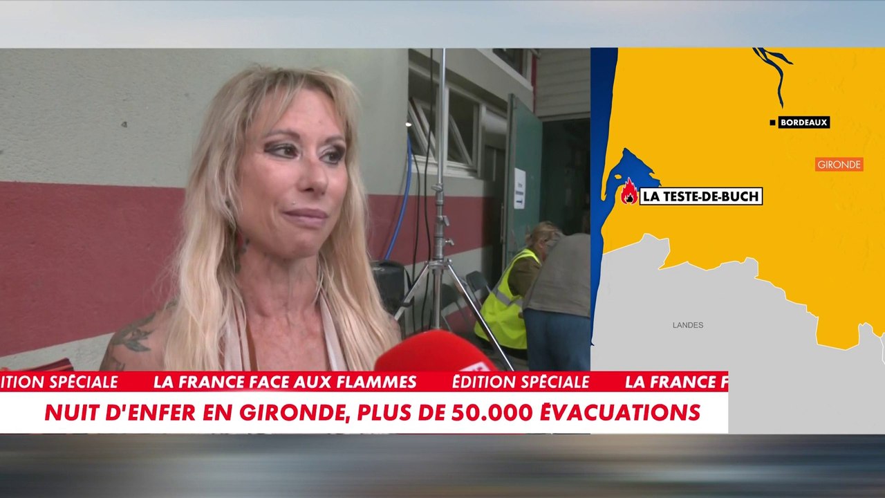 «Les incendies prennent une ampleur apocalyptique», témoigne cette évacuée d'Audenge, en Gironde