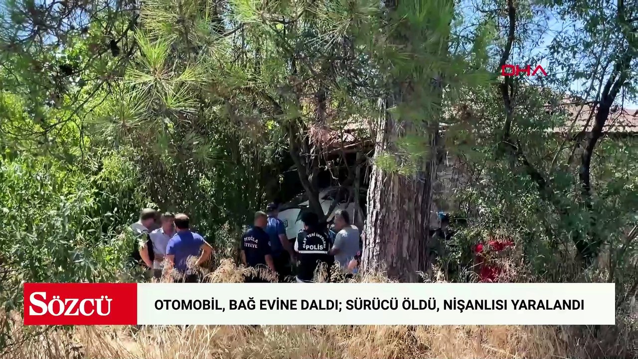 Otomobil, bağ evine daldı; sürücü öldü, nişanlısı yaralandı