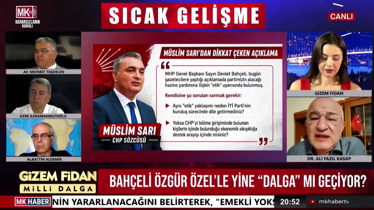 Ali Fazıl Kasap'tan Yeni Parti'ye geçenlere: Ateşten gömlek değil bornoz