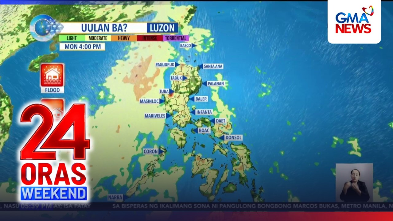 Habagat at localized thunderstorms, magpapaulan sa malaking bahagi ng bansa | 24 Oras Weekend