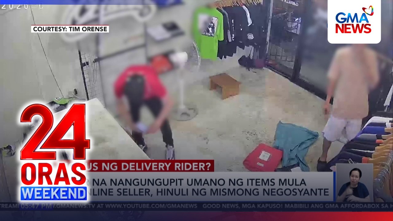 Rider na nangungupit umano ng items, hinuli ng mismong negosyante | 24 Oras Weekend