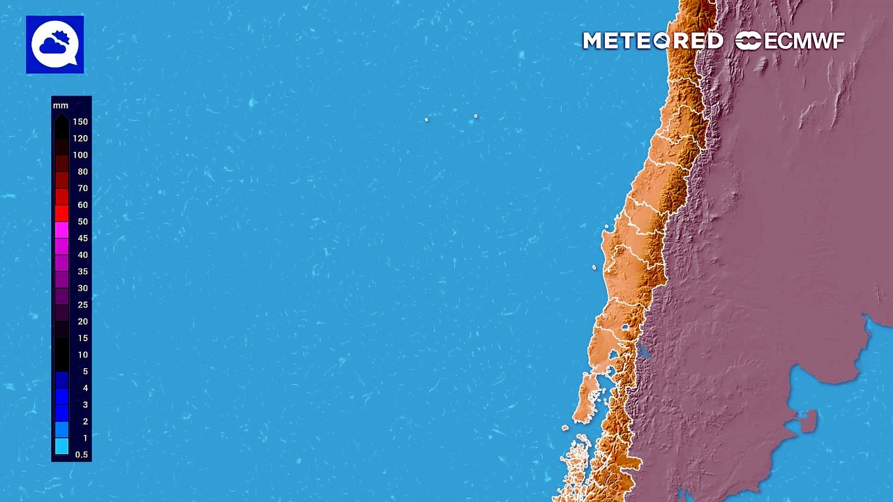Pronóstico de precipitación acumulada: domingo 26 de julio