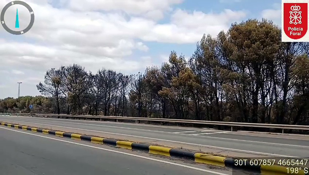 Reactivado el fuego en Castejón: cortan la NA-232 y la AP-15