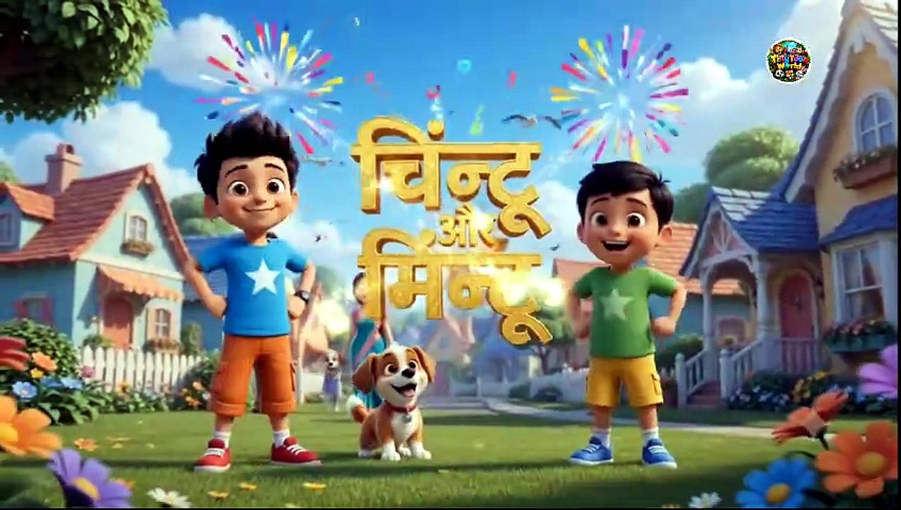 Chintu & Mintu Episode 1: बारिश के मज़े ☔🌈|Fun Rainy Day Adventure|Hindi Cartoon #kidscinema5103