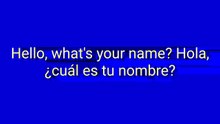 1. diálogo en inglés con traducción. (Básico).
