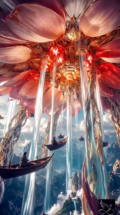 Sacred Surreal Fantasy | Lotus Above the Sky Ocean | 4K Cinematic