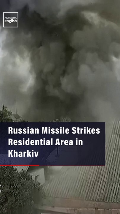 Russian Missile Strikes Residential Area in Kharkiv
