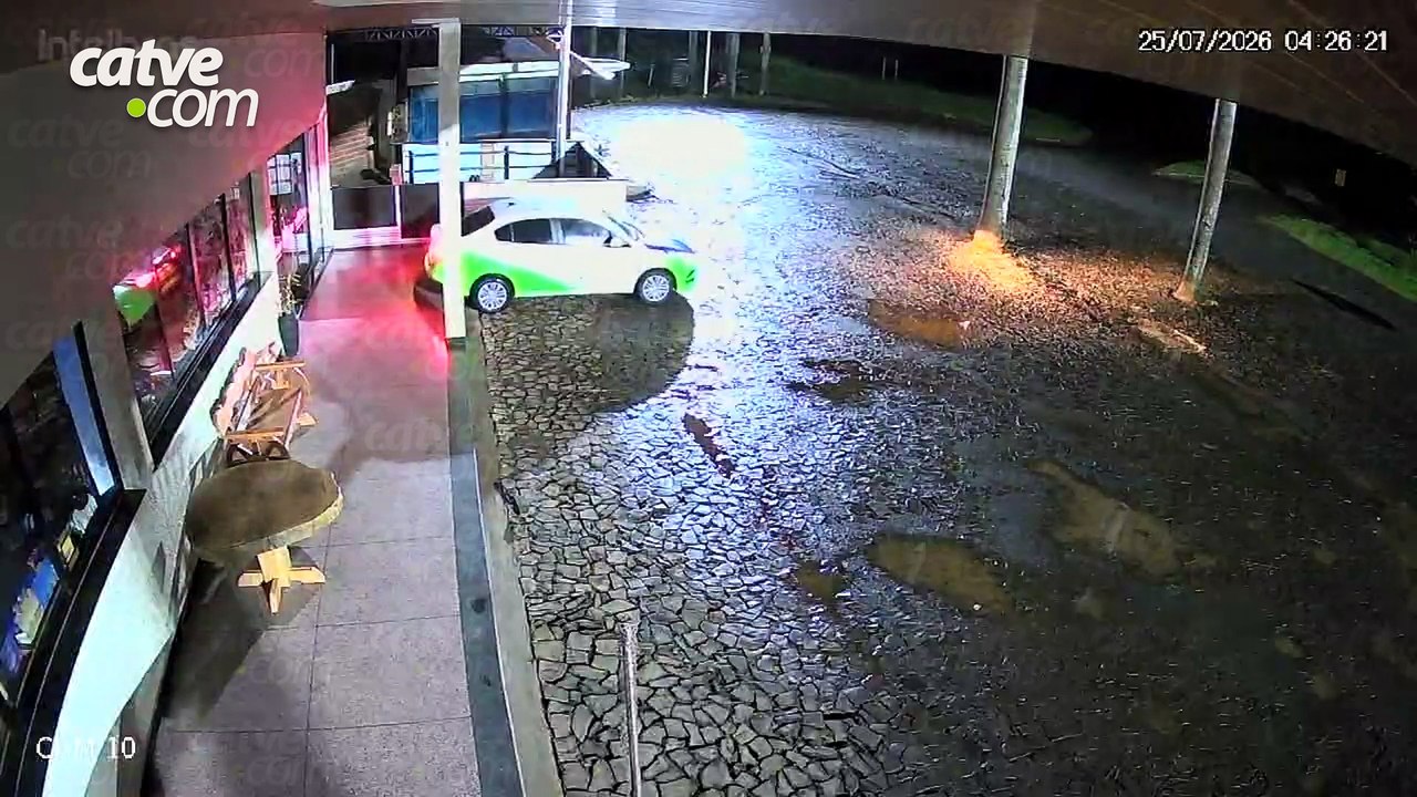 Com carro oficial da Saúde, dupla furta dinheiro e bebidas de restaurante em Matelândia