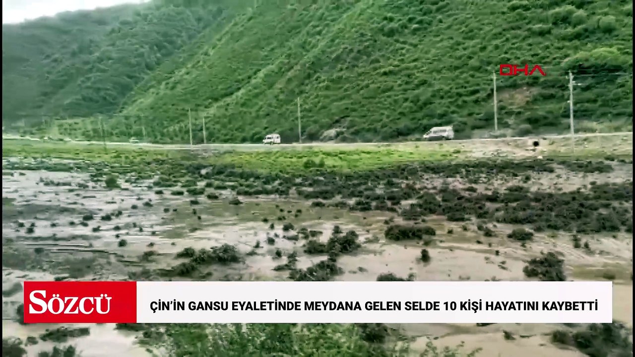 Çin’in Gansu eyaletinde meydana gelen selde 10 kişi hayatını kaybetti