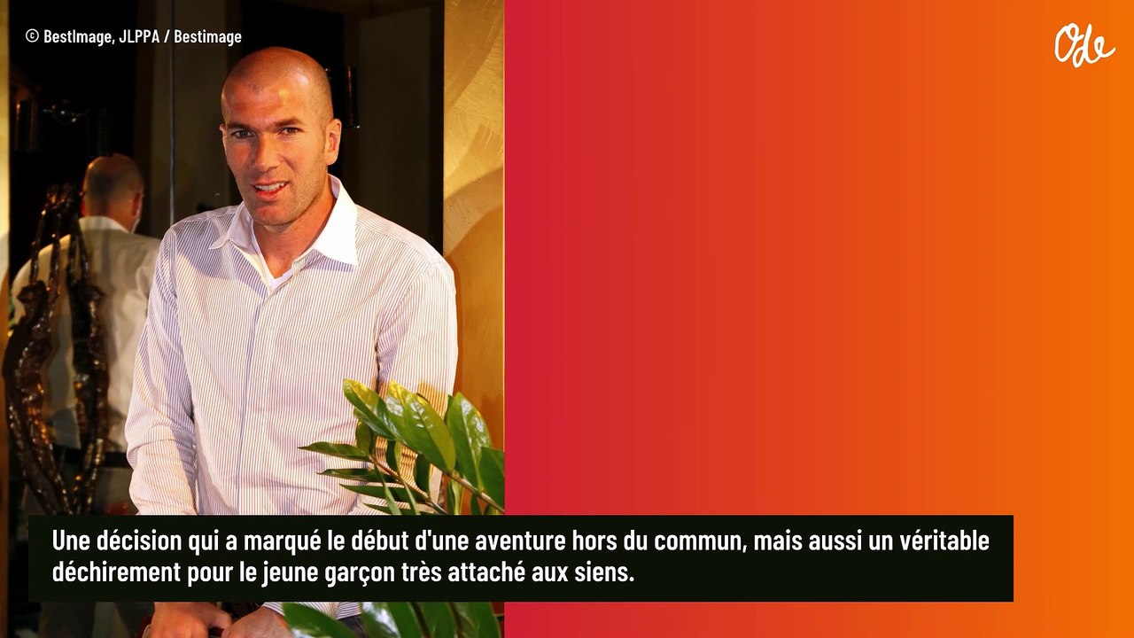 À seulement 14 ans, Zinédine Zidane a quitté le nid familial pour vivre dans une famille d'accueil