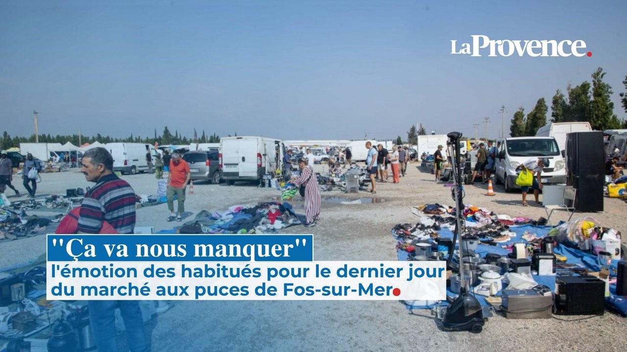 "Ça va nous manquer": l'émotion des habitués pour le dernier jour du marché aux puces de Fos-sur-Mer