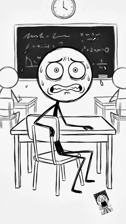 Squeezing in a fart in the classroom.