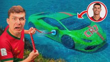 J'ai repêché la Lamborghini accidentée de Ronaldo lors d'une pêche à l'aimant !
