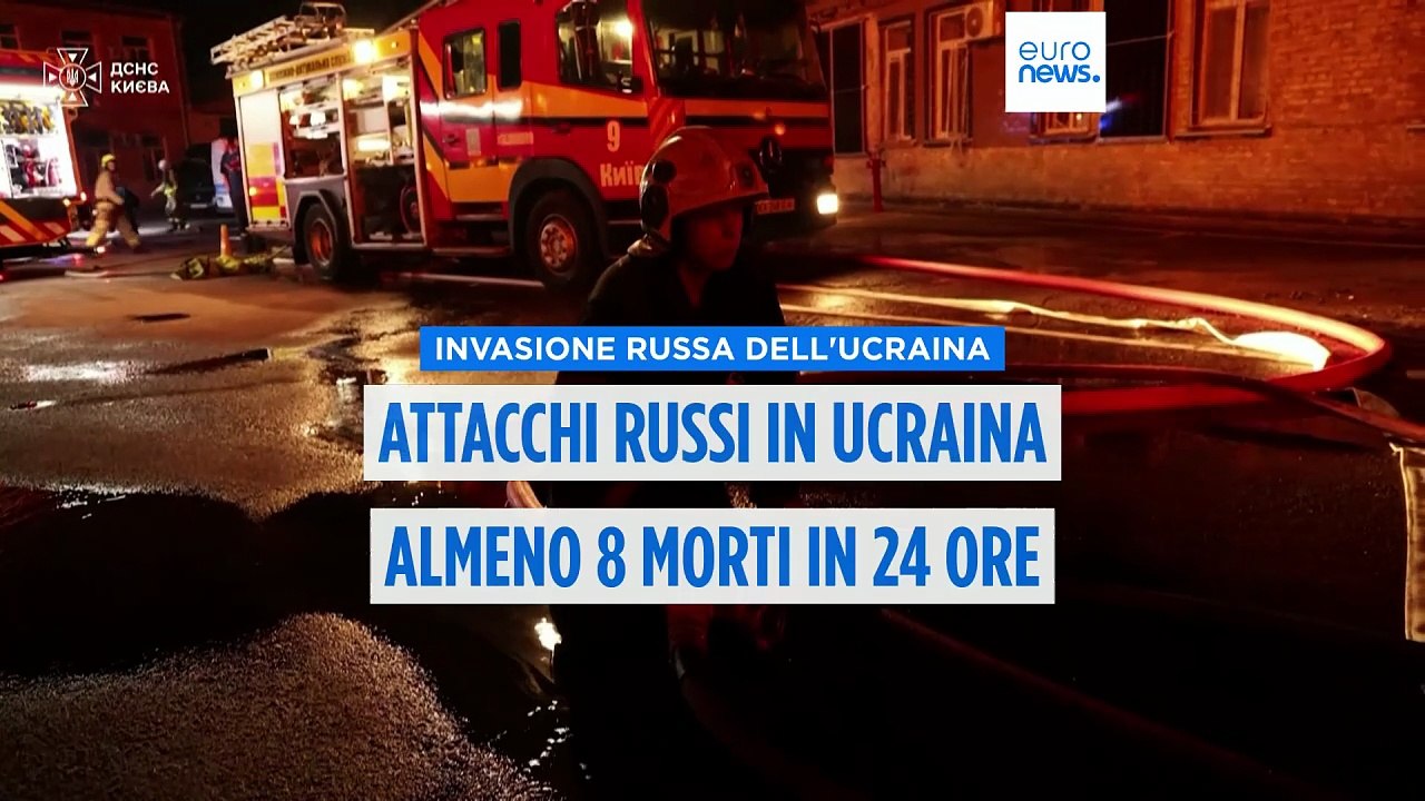 Attacchi russi in tutta l'Ucraina: almeno otto morti nelle ultime 24 ore