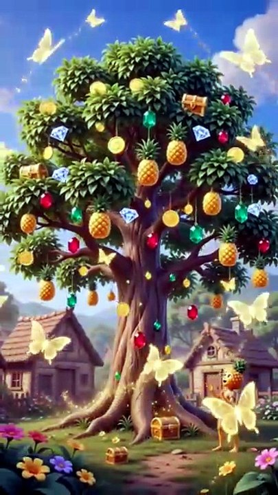 🍍 Poor Girl ➜ Magic Seed ➜ Rich Life ➜ Kind Heart ✨❤️
