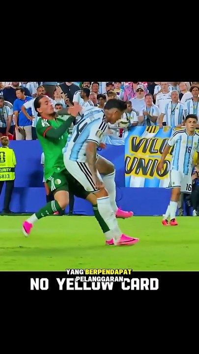 Tiga tanda wasit berpihak argentina