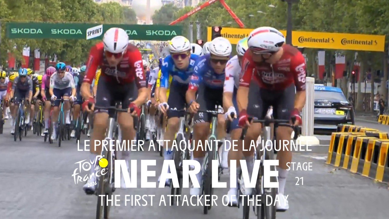 The first attacker of the day - Stage 21