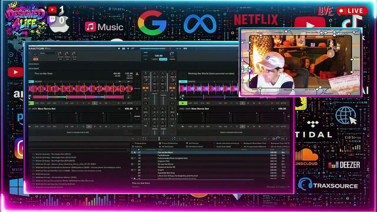 2026-07-25  Saterday evenig 6 am 8 am Live Exclu Tracks  mix Designed4Life set first prensation Jully 2026