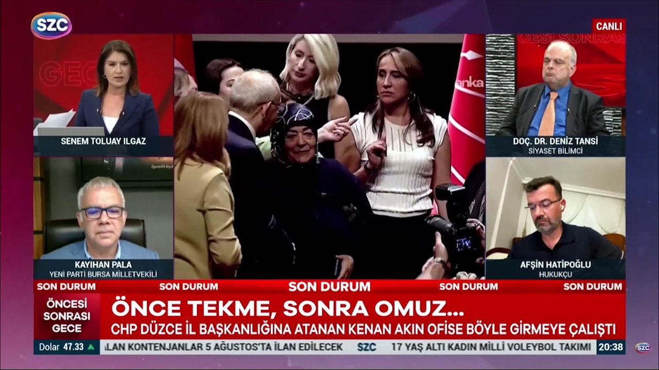 CHP Düzce İl Başkanlığına atanan Kenan Akın, ofise böyle girmeye çalıştı