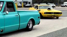 American Muscle Cars Rolling Into Daytona International Speedway