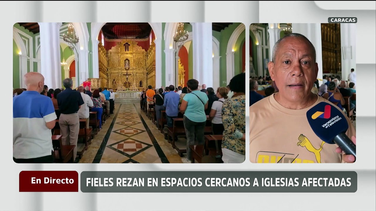 Feligresía caraqueña reafirma su esperanza tras un mes de los sismos en el país