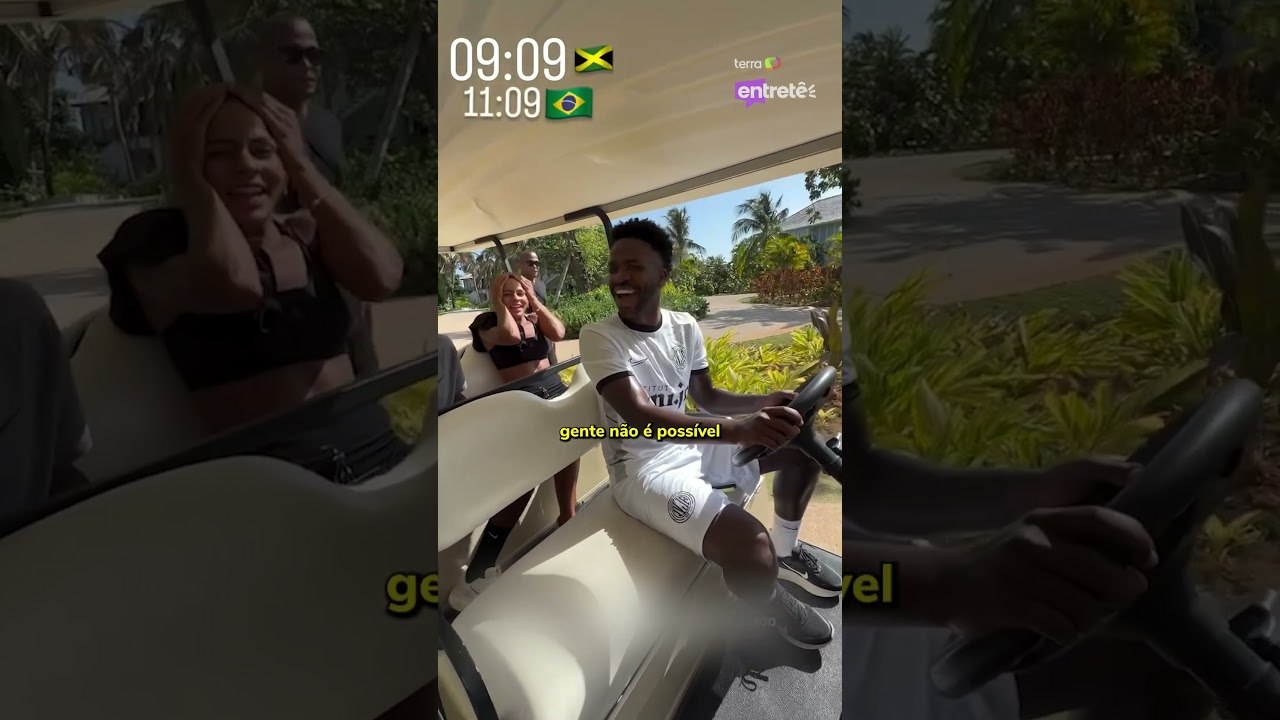 Virginia compartilha direção desastrada de Vini Jr. em carro de golfe #shorts