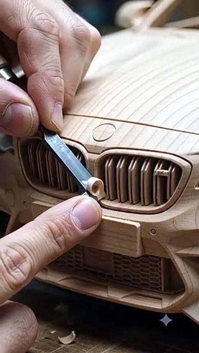 Building a BMW M2 from Wood! 🤯  Handmade Wooden Car #shorts