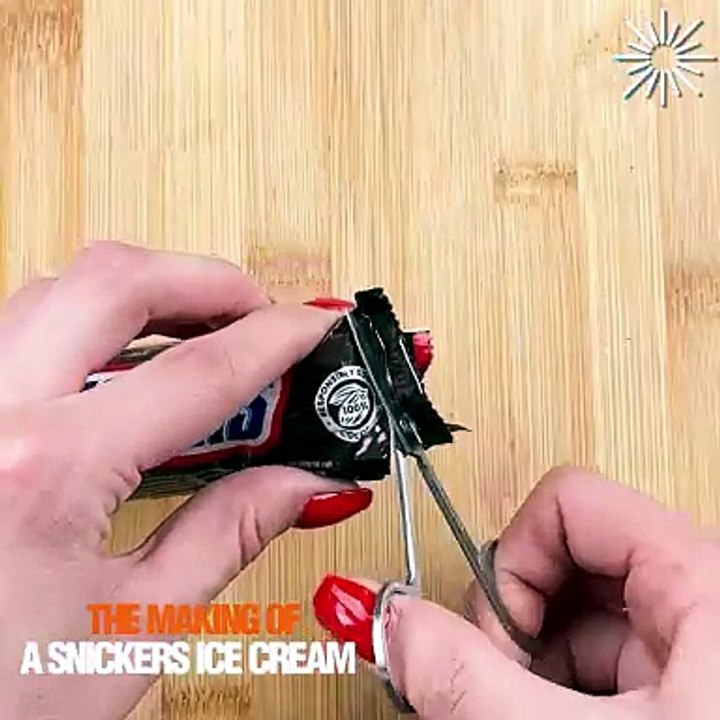 The making of a yummy ice cream at home!
