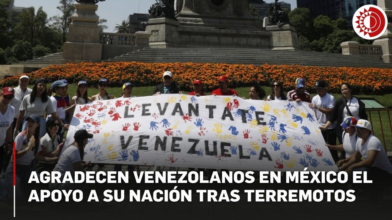 La comunidad de venezolanos en México agradeció el apoyo a su país después de los sismos