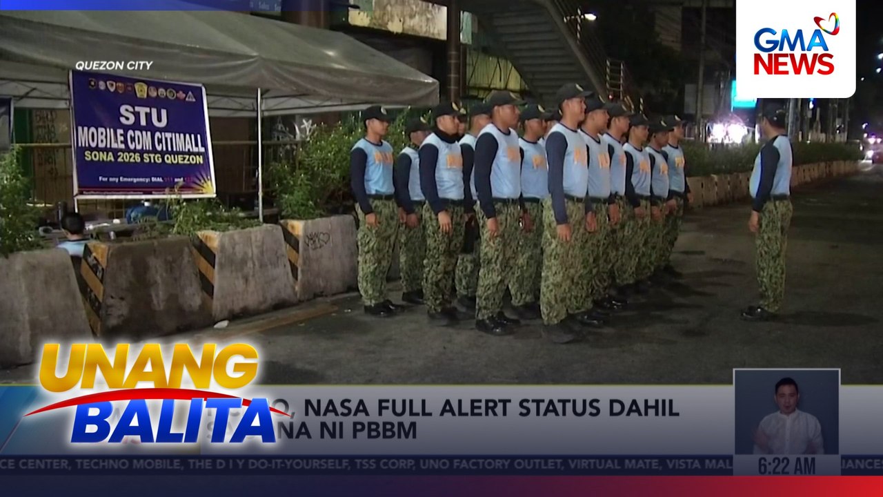 NCRPO, nasa full alert status dahil sa SONA ni PBBM | Unang Balita