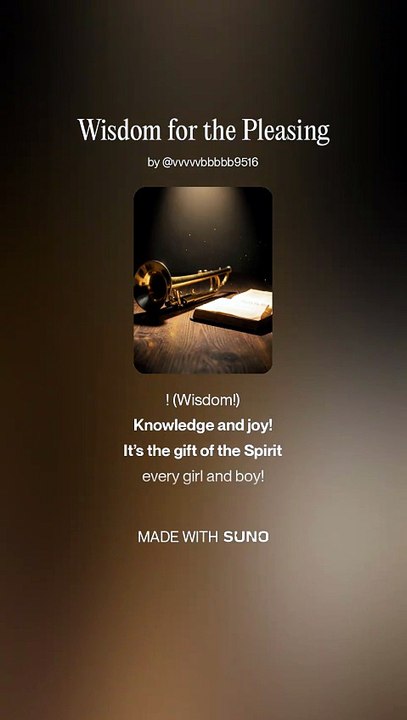 WISDOM FOR THE PLEASING